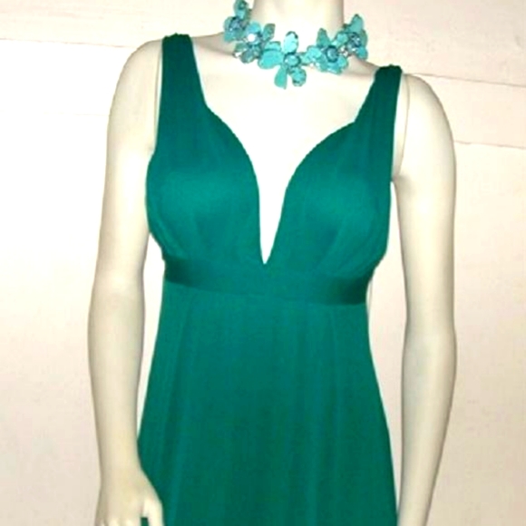 Emerald Green Sundress Jumper Sz S - Picture 2 of 3